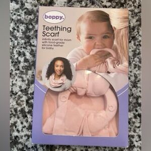 Boppy Pink Teething Scarf for Babies